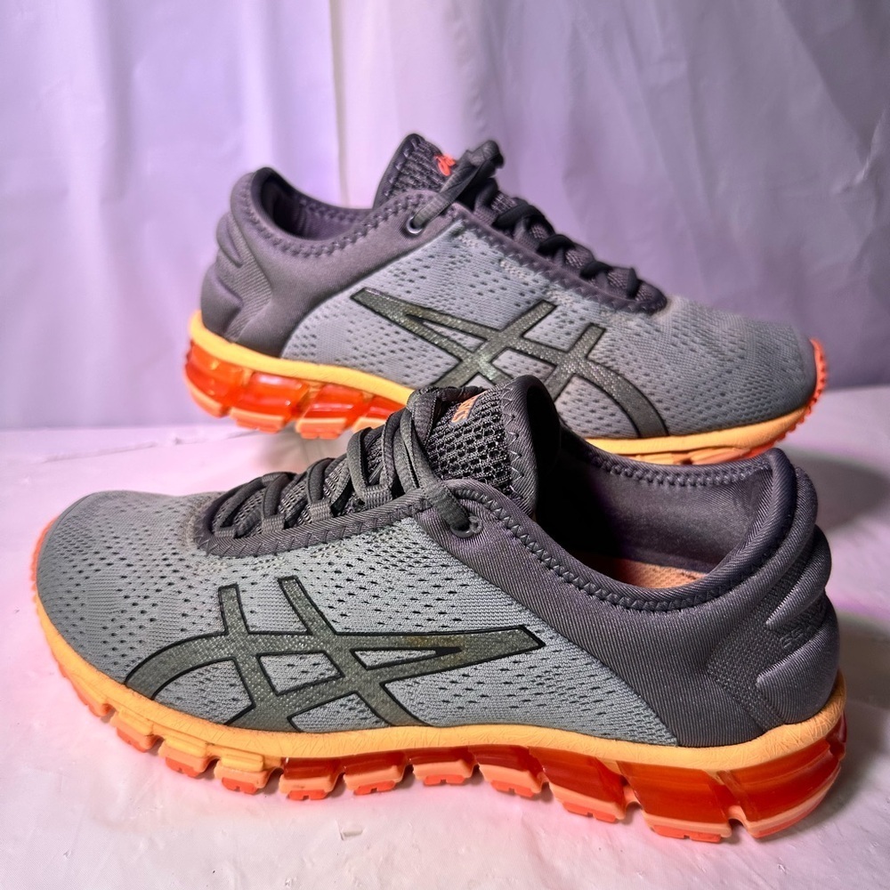 ASICS Men's Athletic Shoes in Gray and Orange